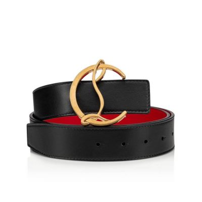 Cinturones W Cl Logo Christian Louboutin Mujer - Negros/Dorados - 3201195R251